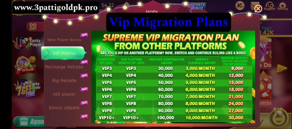3 Patti Gold Supreme VIP Migration